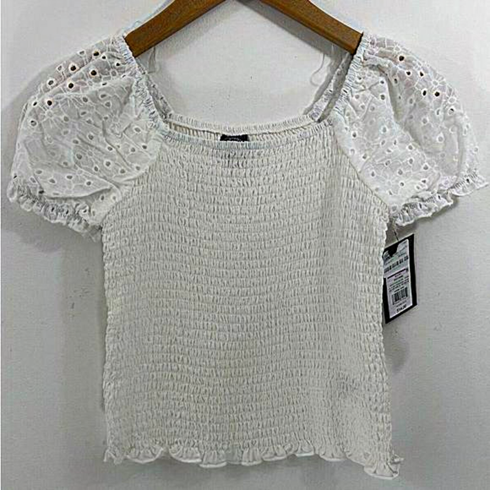 🌙 W2 -  Art Class Girls Smocked Shirt NWT Size 6x-6
